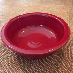 2 Large Fiesta fiestaware scarlet red bowls